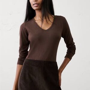 Lands' End Chocolate Brown Tee